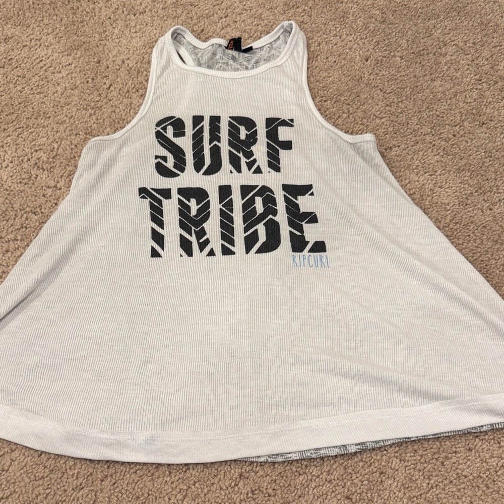 Rip Curl White Surf Tribe Graphic Tank